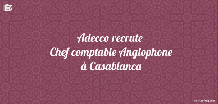 Chef comptable Anglophone