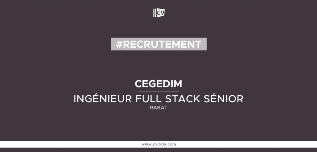 Ingénieur Full stack Sénior