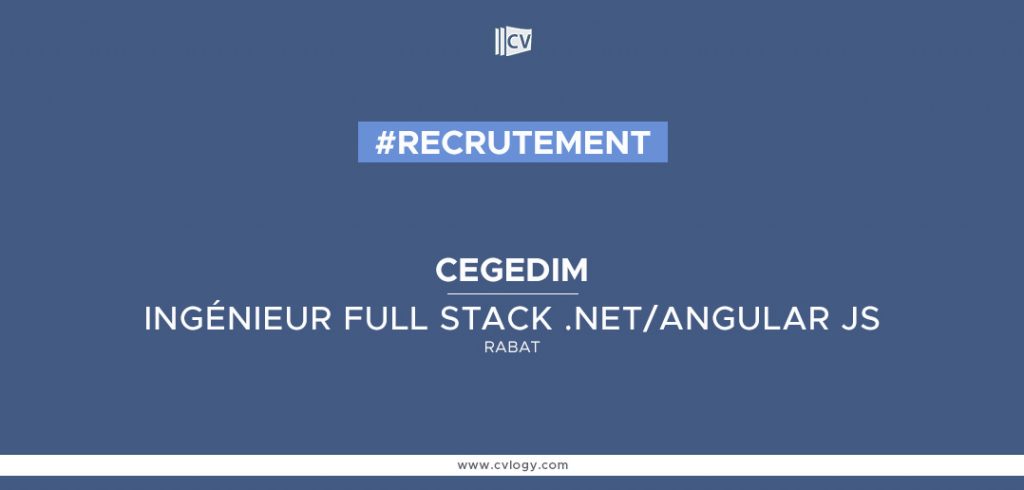 Ingénieur Full stack .NET/Angular Js