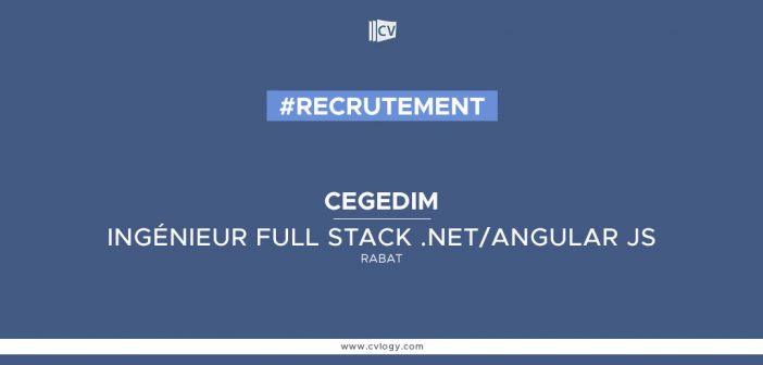 Ingénieur Full stack .NET/Angular Js