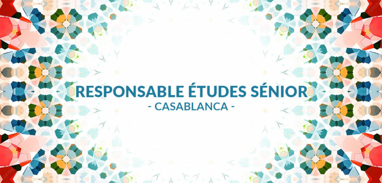 recrute responsable études senior à Casblanca