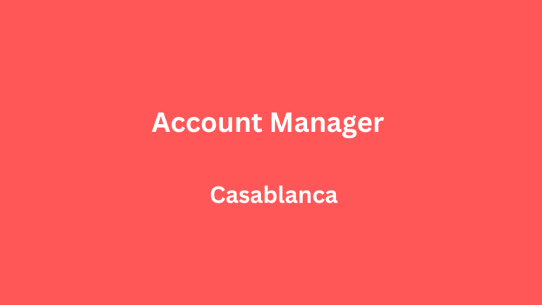 Account Manager à Casablanca