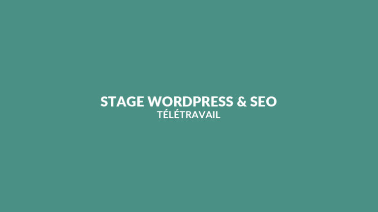 Ecomgrowth Offre un Stage WordPress & SEO (Télétravail) Ecomgrowth Offre un Stage WordPress & SEO (Télétravail)