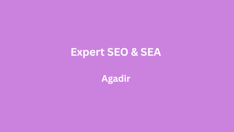 Expert SEO & SEA à Agadir