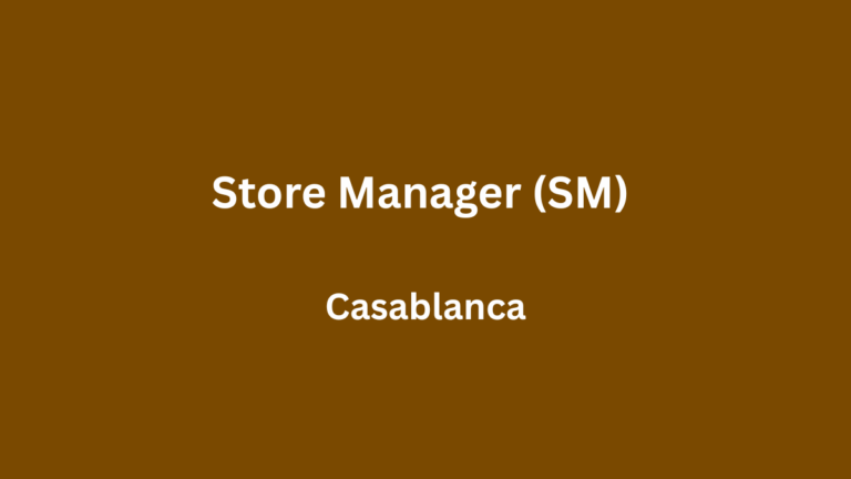 Store Manager (SM) à Mers Sultan Casablanca