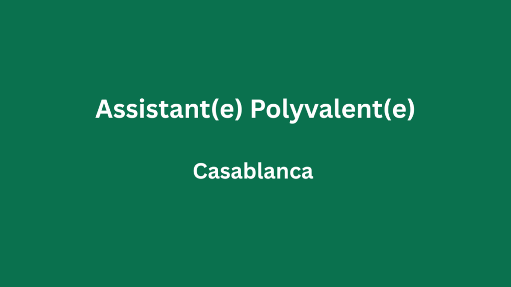 Assistant(e) Polyvalent(e)