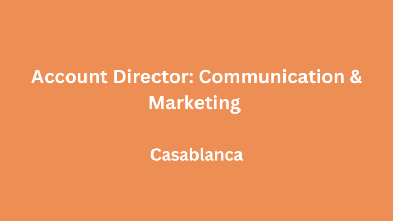 KWIKS recrute Account Director Communication & Marketing à Casablanca