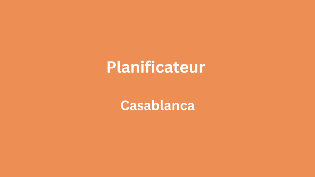 Planificateur à Had Soualem Casablanca