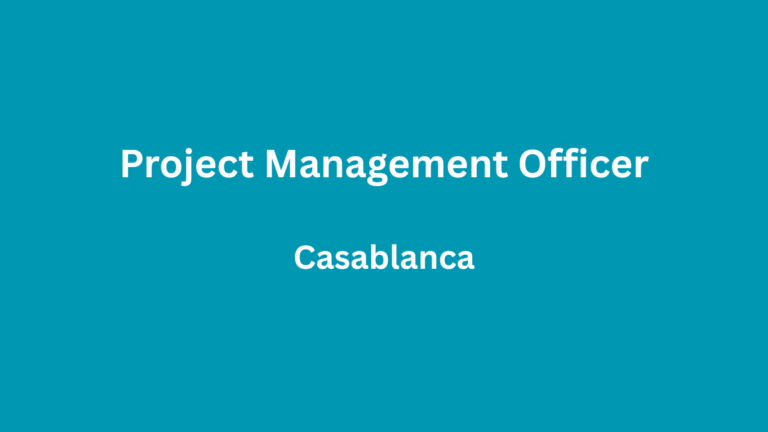 Project Management Officer à Casablanca