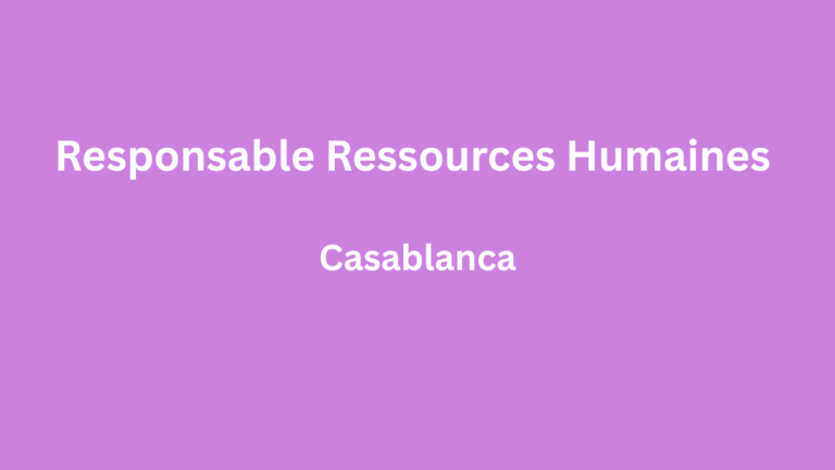 HR NOW Consulting recrute Responsable Ressources Humaines (H/F) à Casablanca Responsable Ressources Humaines (HF) à Casablanca