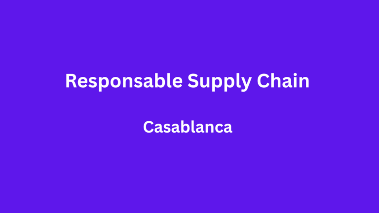 Responsable Supply Chain à Casablanca