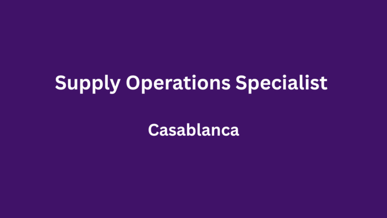 Tectra recrute Supply Operations Specialist à Casablanca Supply Operations Specialist à Casablanca