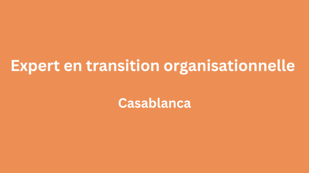 expert en transition organisationnelle à Casablanca