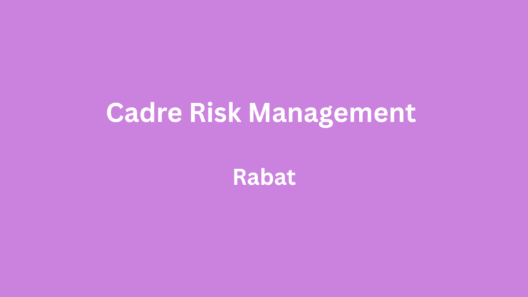 Cadre Risk Management à Rabat