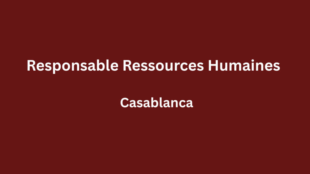 Mic Drop recrute Responsable Ressources Humaines (RRH) à Casablanca