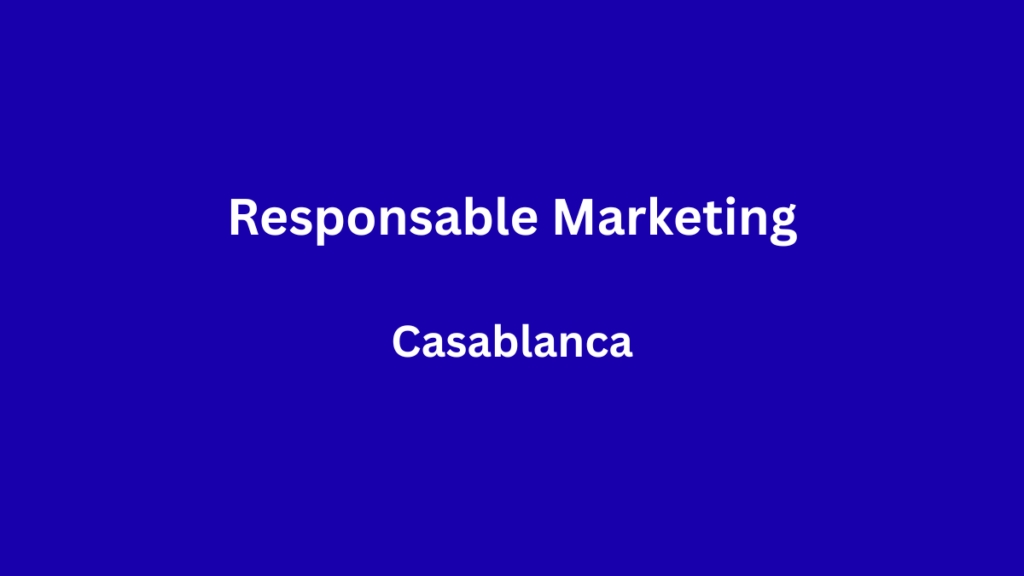 Responsable Marketing