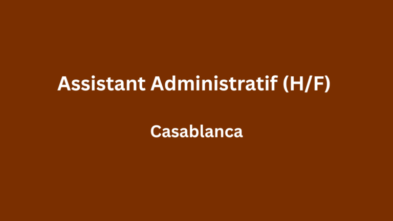 RHS Emploi recrute un(e) Assistant Administratif à Casablanca