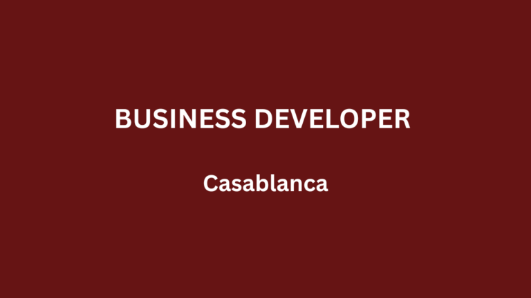 BUSINESS DEVELOPER à Casablanca