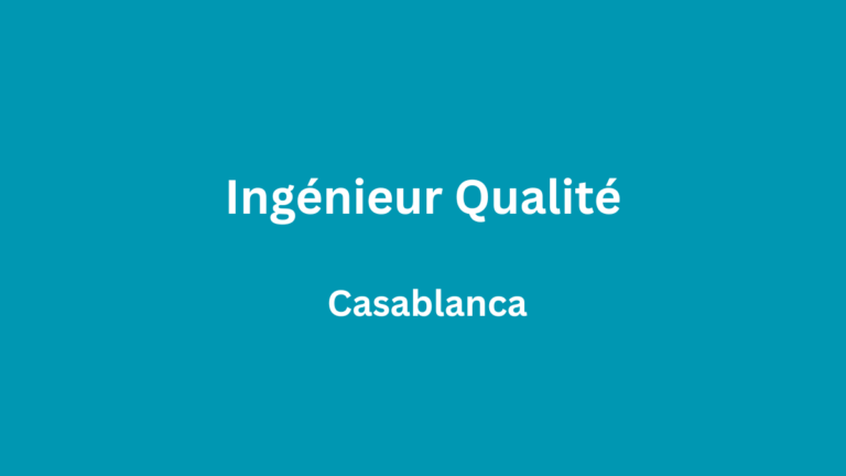 Ingénieur Qualité