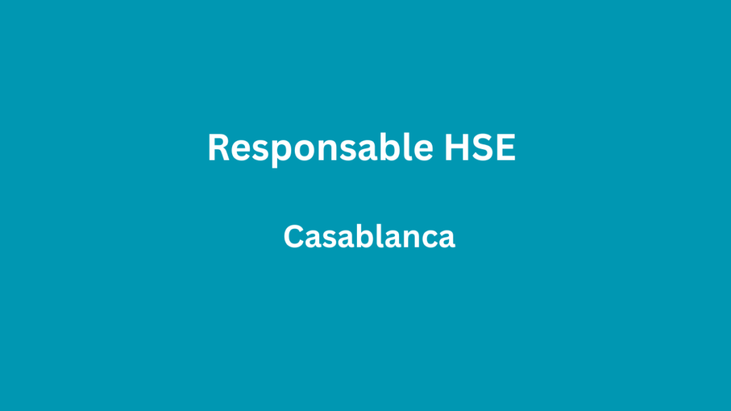 Ventec recrute un(e) Responsable HSE à Casablanca