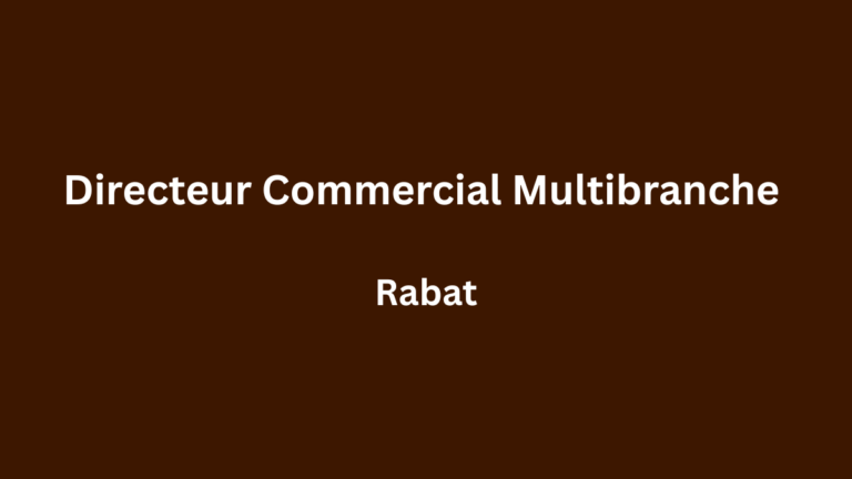 ASK ADVISORY recrute un Directeur Commercial Multibranche à Rabat