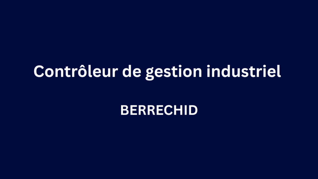 Kaprefa recrute Contrôleur de gestion industriel à BERRECHID Kaprefa recrute Contrôleur de gestion industriel à BERRECHID
