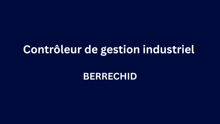 Kaprefa recrute Contrôleur de gestion industriel à BERRECHID Kaprefa recrute Contrôleur de gestion industriel à BERRECHID