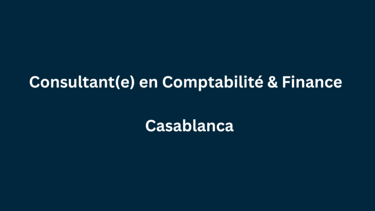 Moore Casablanca recrute Consultant(e) en Comptabilité & Finance à Casablanca