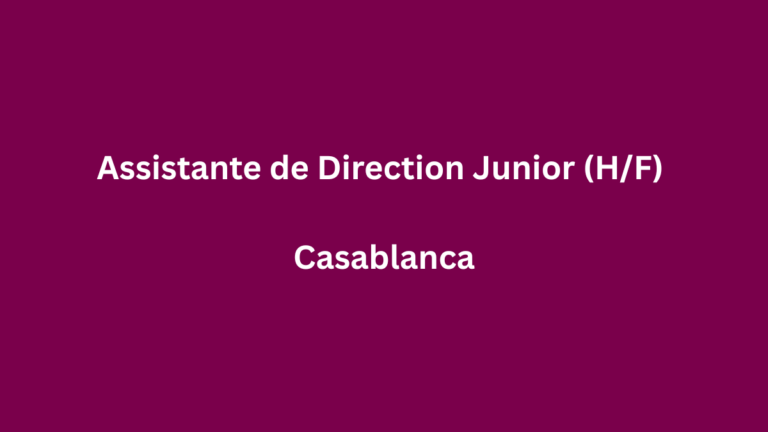 Avanta Maroc recrute Assistante de Direction Junior (HF) à Casablanca