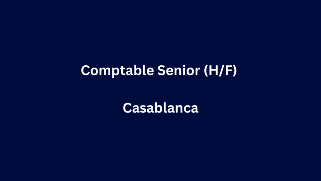Comptable Senior
