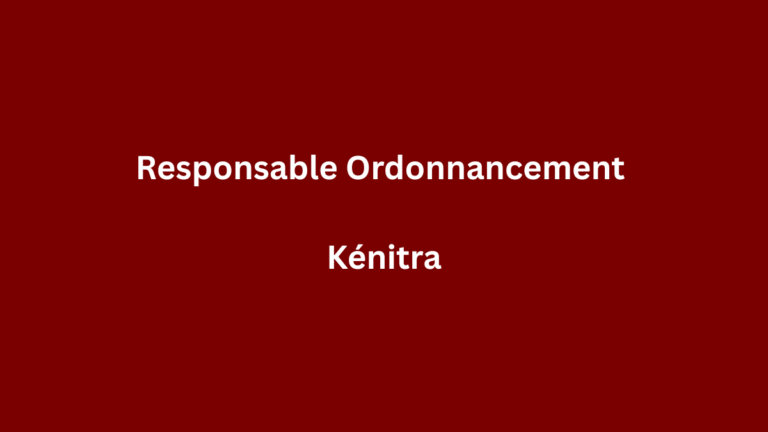 COFAT Morocco recrute Responsable Ordonnancement à Kénitra